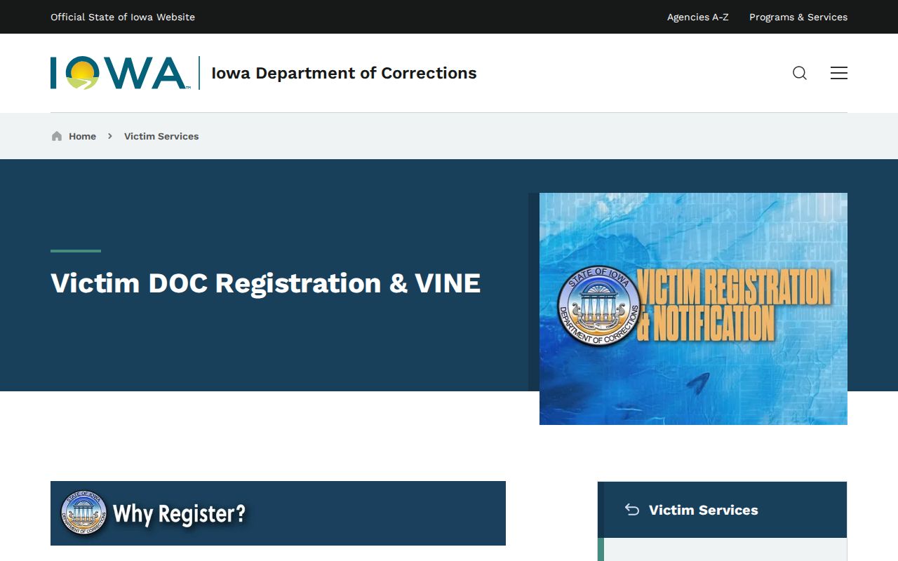 IowaVINE custody notifications for Allamakee County records