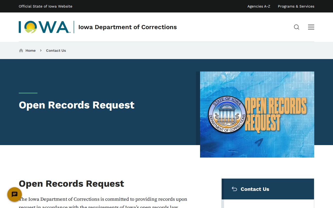 Iowa corrections records request source for Allamakee County records